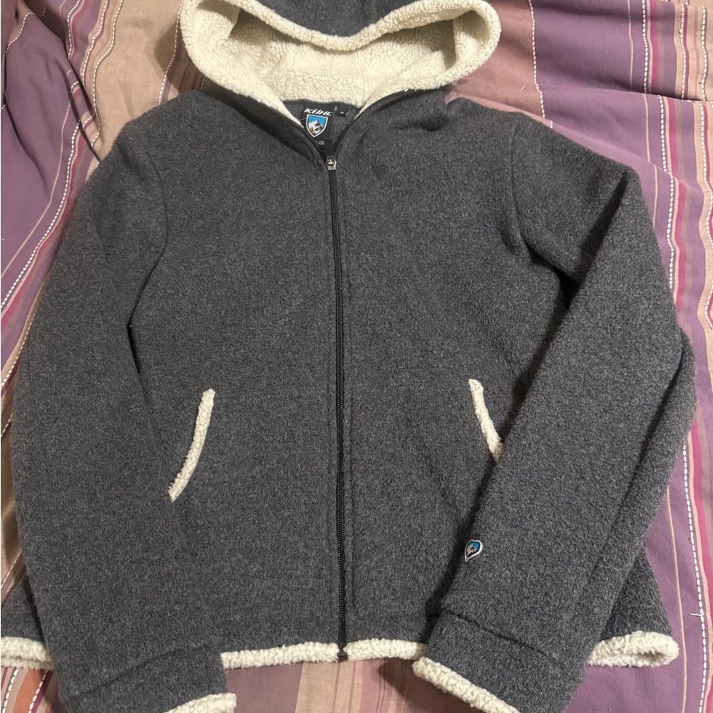 Kuhl Gray Jacket with Cream Lining